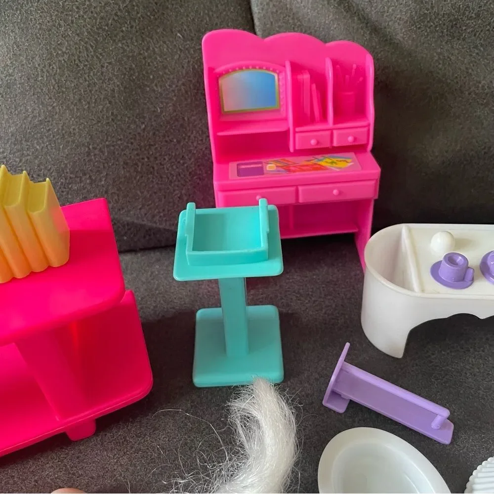 1990s Barbie Miscellaneous Home Accessories Photo Album Kitty Lamps Desk